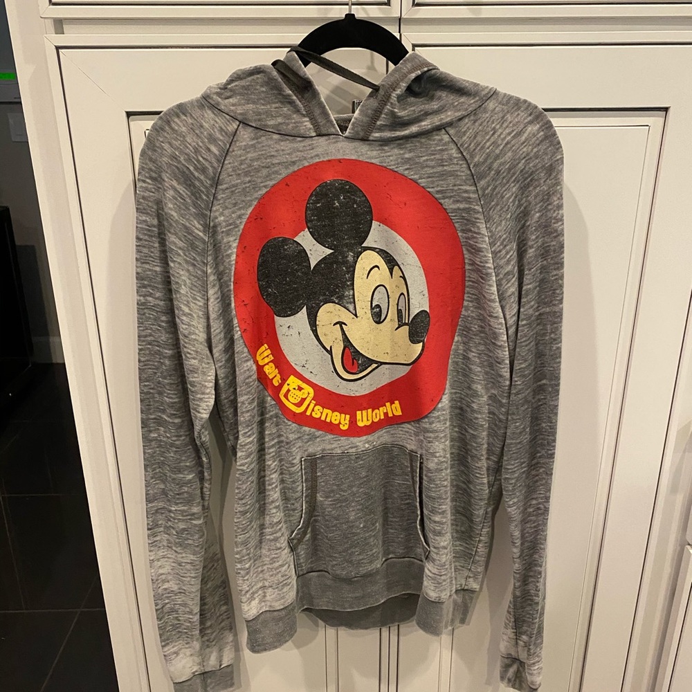 Disney Distressed Mickey Mouse Sweat Shirt Hoodie